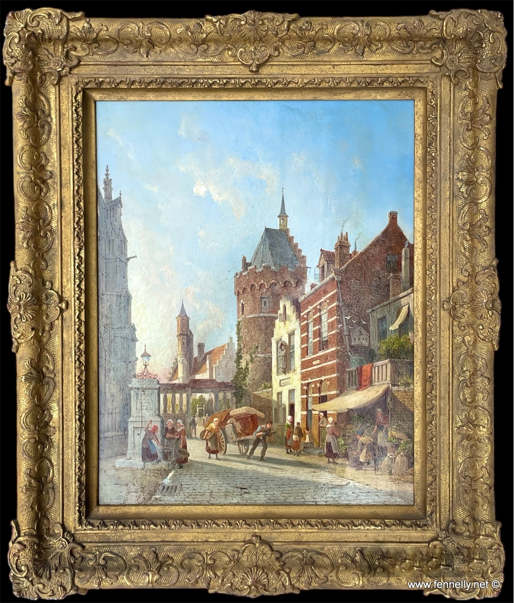 921 Pieter Cornelis Dommersen - Oil on Board - Utrecht Holland