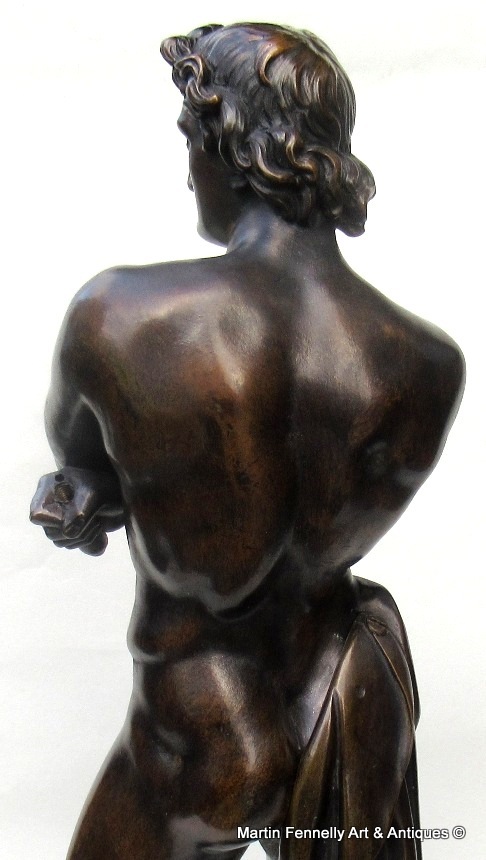 019 Sold Attributed to Denis Foyatier 1793-1836 Male Nude Bronze of Spartacus 19thCt - Image 3