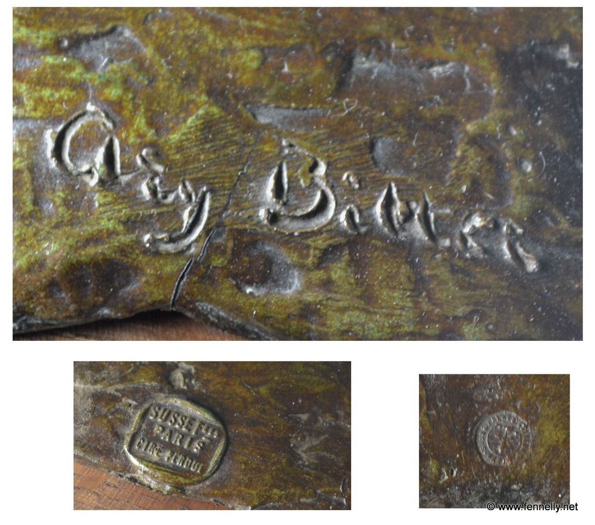 210 Sold French Patinated Bronze Art Deco Sculpture Satyr and Fawns Ary Bitter - Image 7