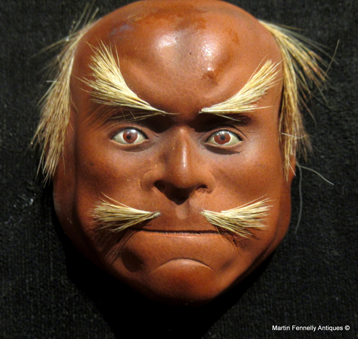 648 Sold Very Rare Set of 12 Miniature Japanese Noh Masks - Edo Period - Image 7