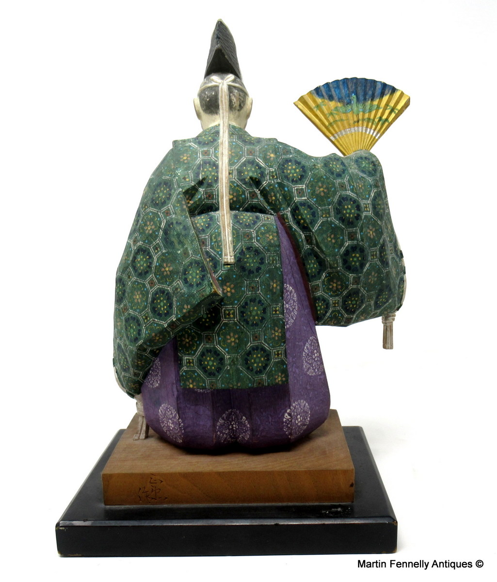 662 Sold Rare Japanese Edo Period Nohmen - Nohgaku Wooden Sculpture - Image 9