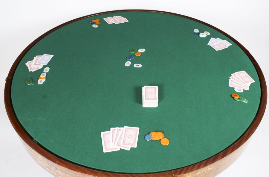 M162 Stunning Italian Mid Century Walnut Games Table - Image 7