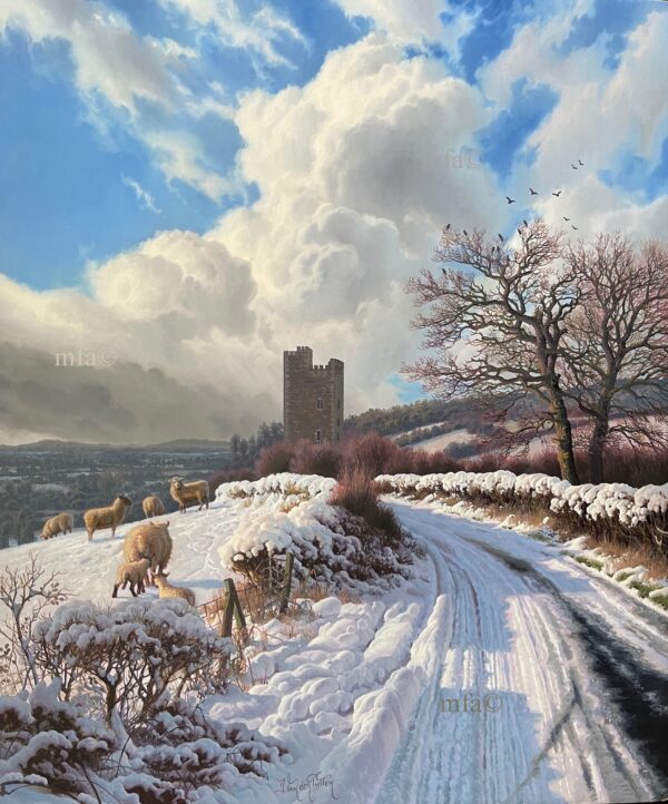 911 Sold Daniel Van der Putten - Glenquin Castle, Limerick - Oil Painting on Panel