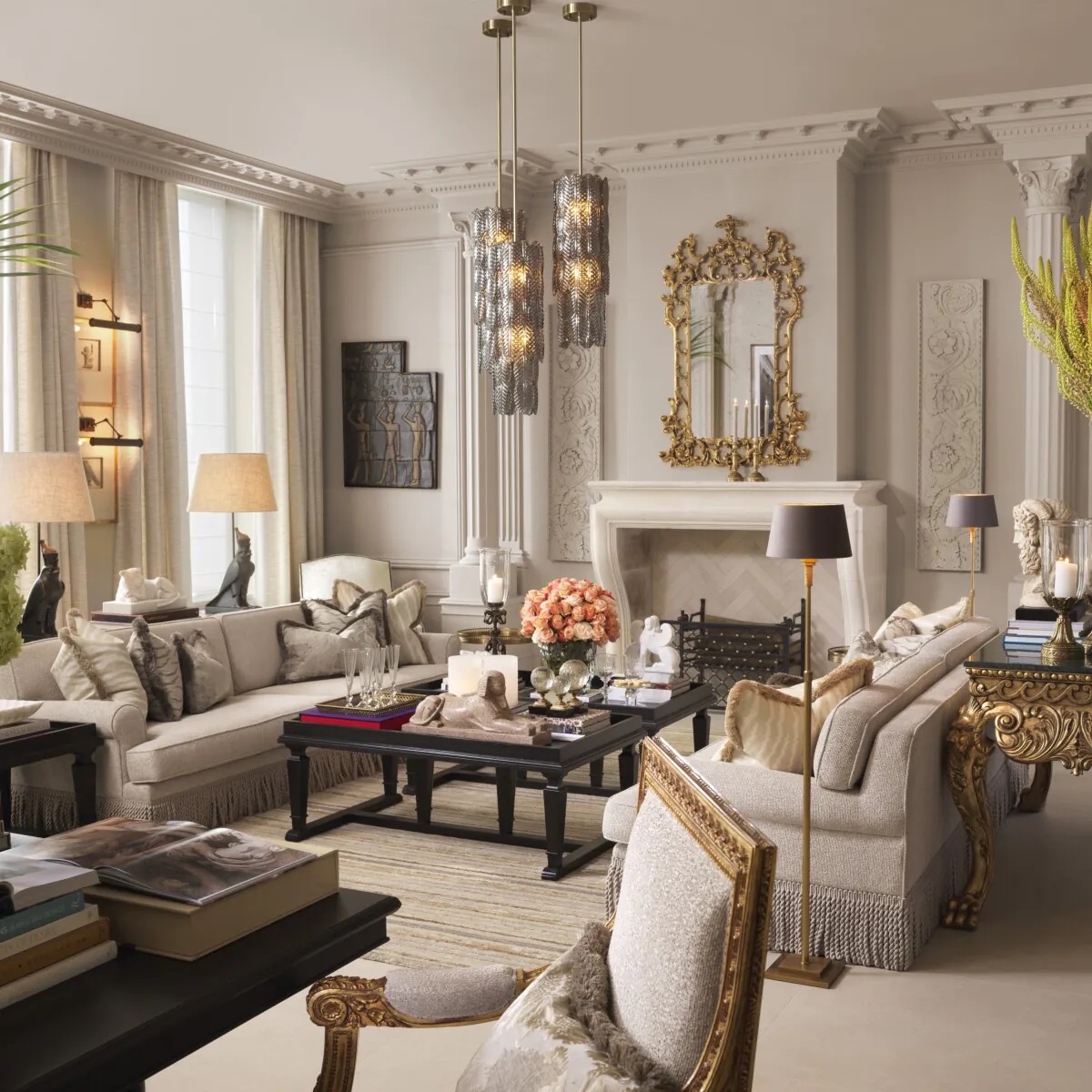 M175 Sold Pair of Granite Sphinx of Hatshepsut Sculptures - Image 6