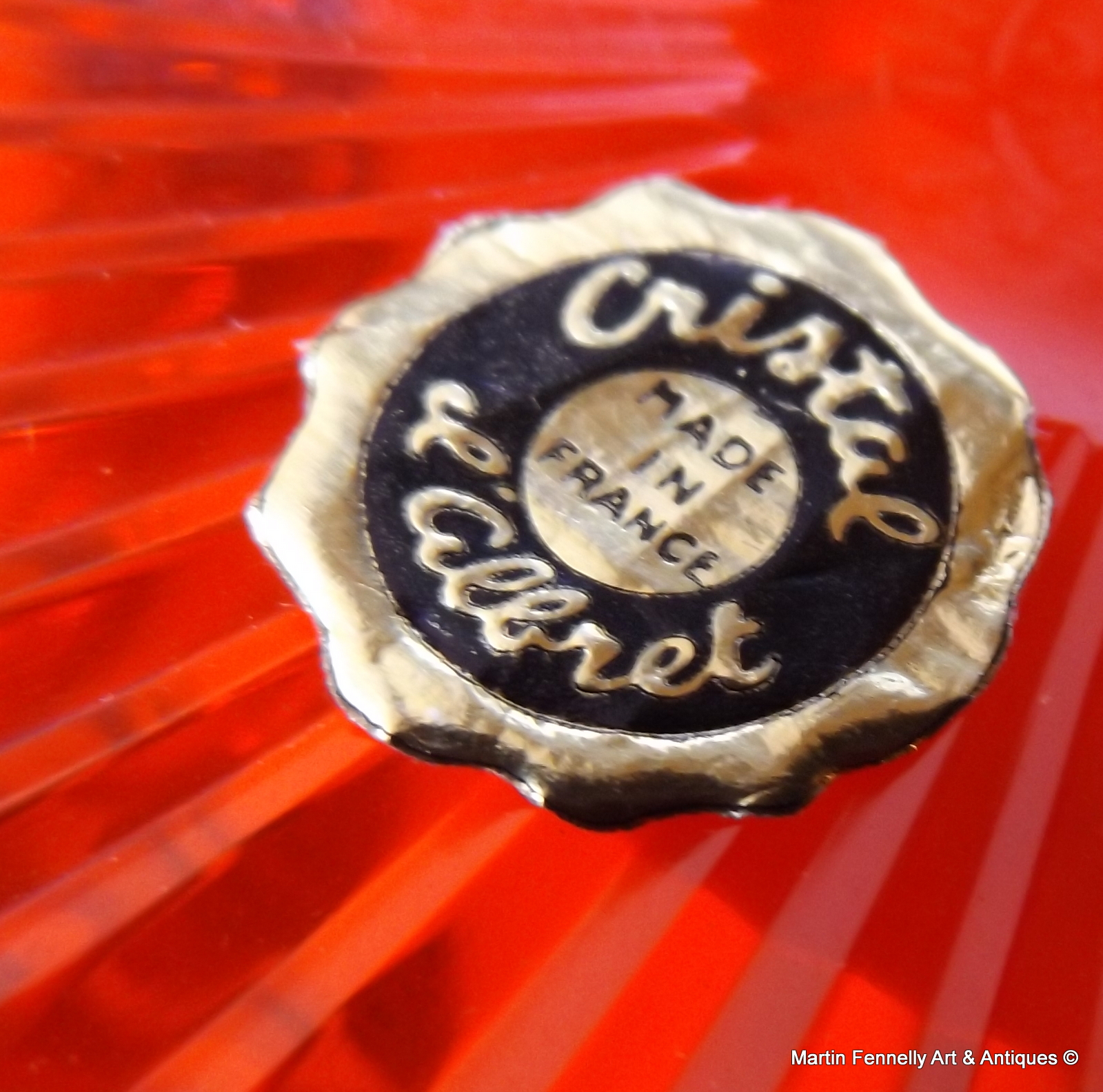 326 Cristal D'Albert Paperweight - 1975 - Founding Father - John Adams - Image 4