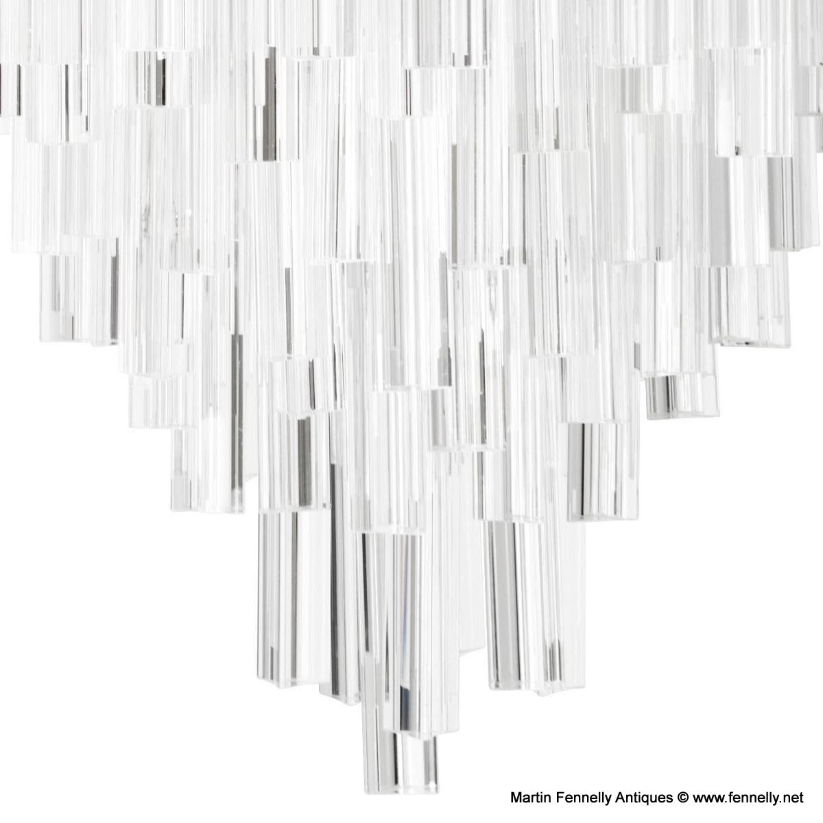 M156 Sold Salerno Chandelier - Eichholtz - Nickel - Continental Design - Image 4