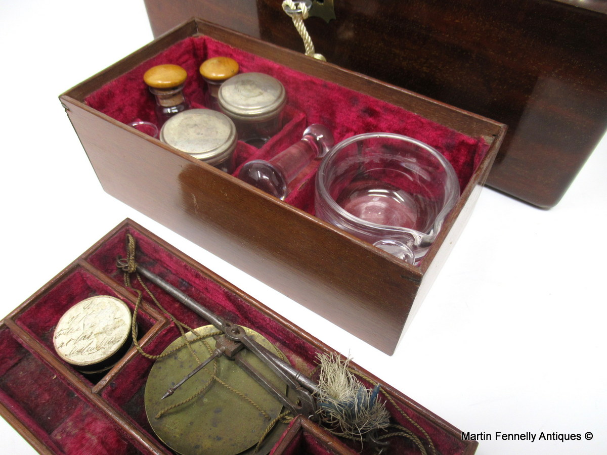 285 Rare Antique Apothecary Chest - Complete with Contents Circa 1840 - Image 5