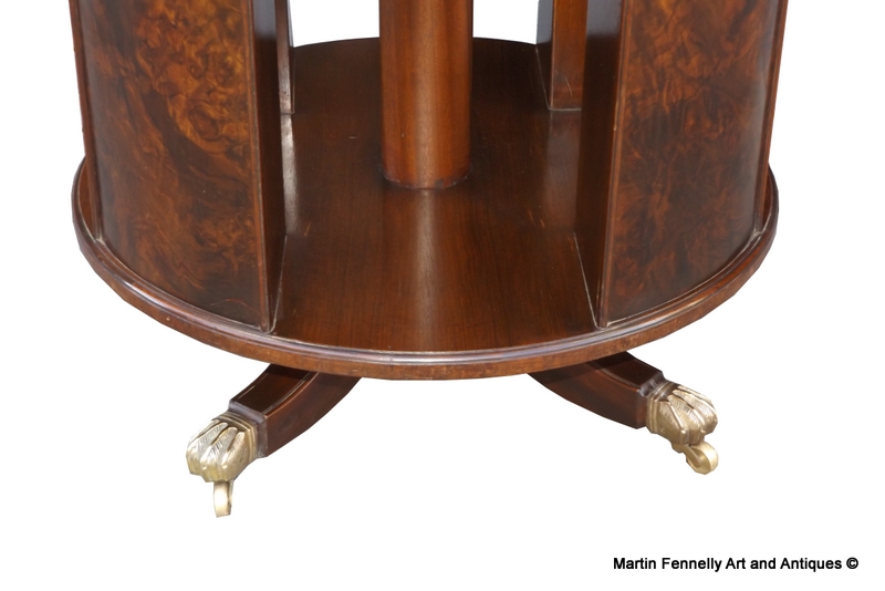 408 Sold Victorian Walnut 'Wedding Cake' Revolving Bookcase - Circa 1880 - Image 4