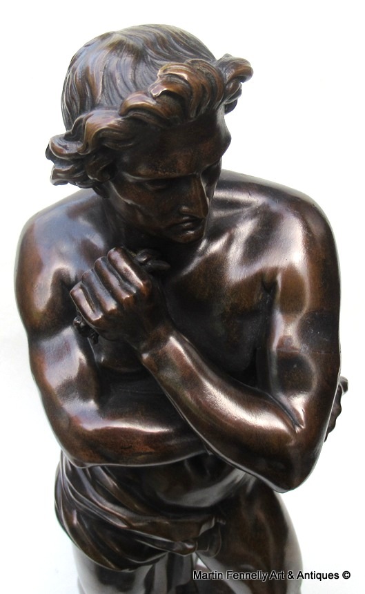 019 Sold Attributed to Denis Foyatier 1793-1836 Male Nude Bronze of Spartacus 19thCt - Image 4