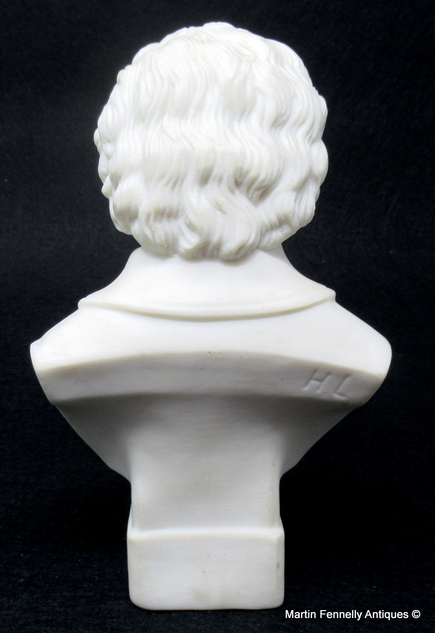 561 Sold Parian Bust Earl Granville and Mozart possibly Copeland 19thCt - Image 5