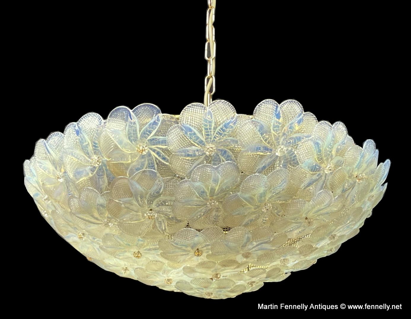 193 Sold Rare Murano Crystal Chandelier - Circa 1950 - Italian
