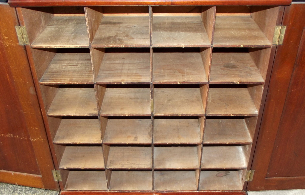 776 Mahogany Twin Door Cabinet - Index Card Box - Circa 1890 - Image 2