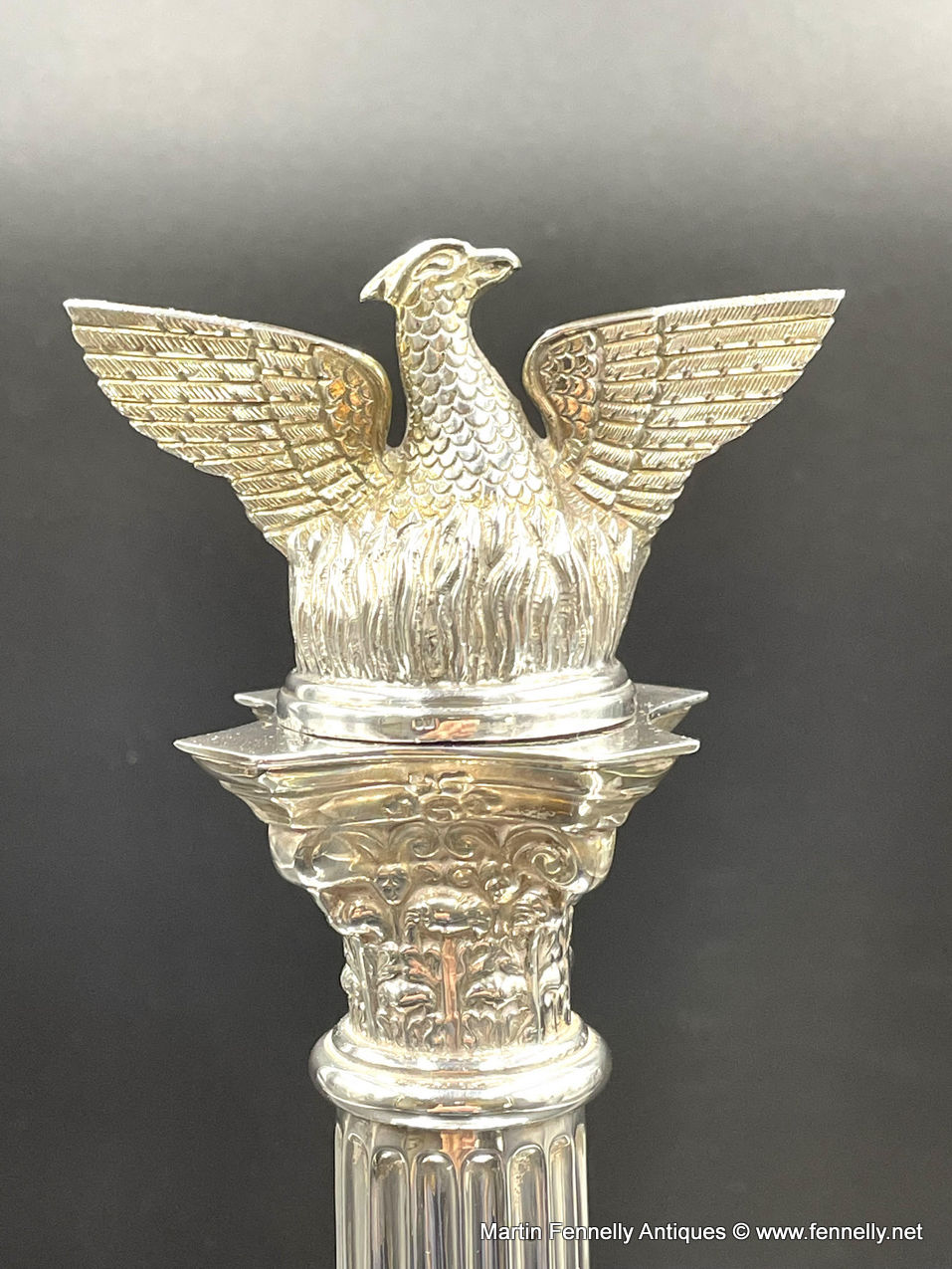 522 Sold Superb Miniature - Pheonix Monument - Solid Silver 1963 - Irish - Image 2