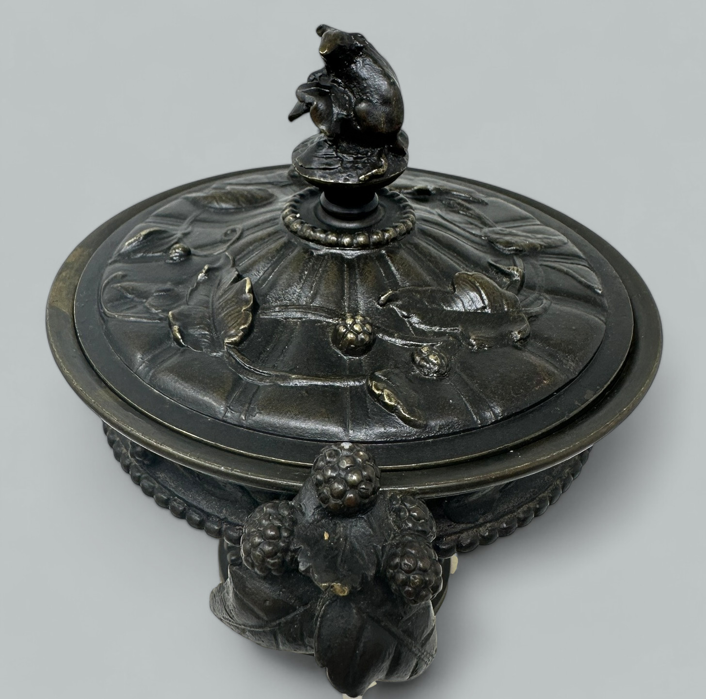 574 Sold Pair French Grand Tour Ormolu Bronze Dore Statutory Marble Tazza Urns Vases 19Ct - Image 6