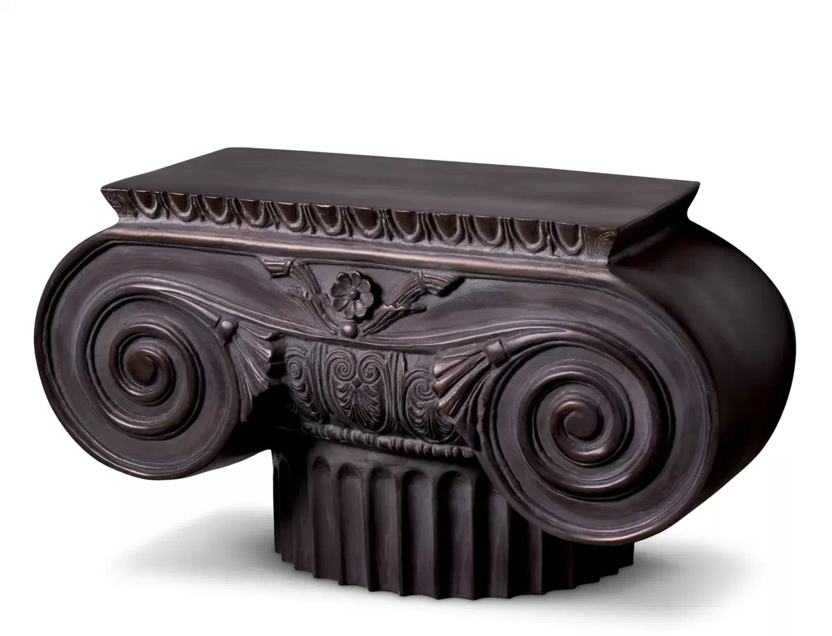 264 Sold Pair of Decorative Artemis Capital Stands - Cast Metal - Image 2