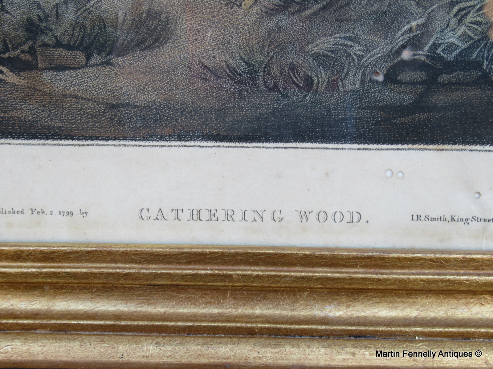 191 Pair Hand Coloured Stipple Engravings - Original by G Morland 1799 - Image 4