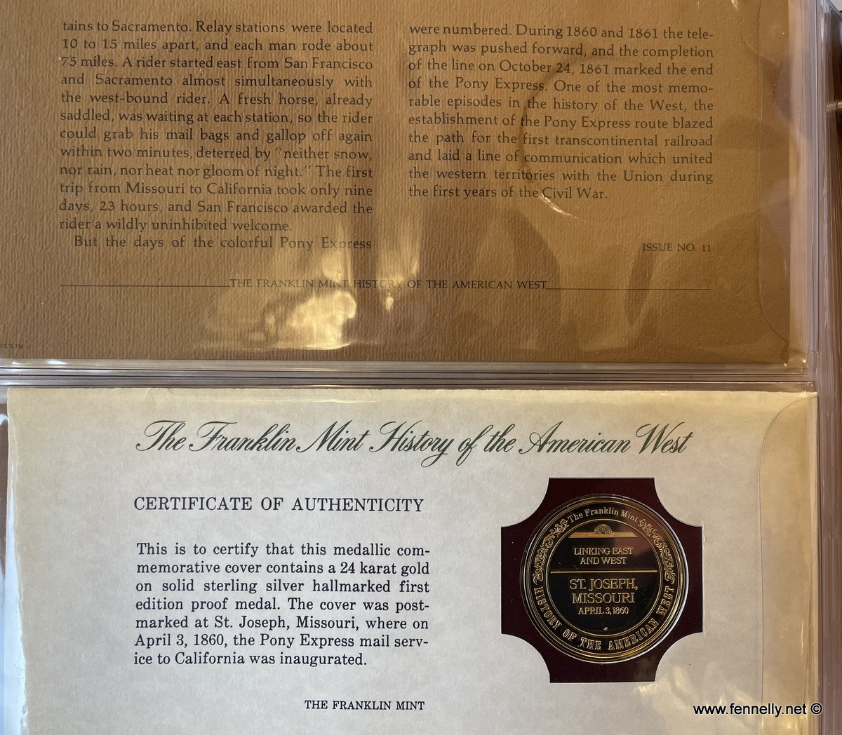 919 Sold 'History of the American West' Complete Franklin Coin Set - Image 11