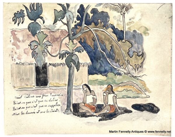 733 Sordam Reproduction of Paul Gauguin's Nuit Caline 1951