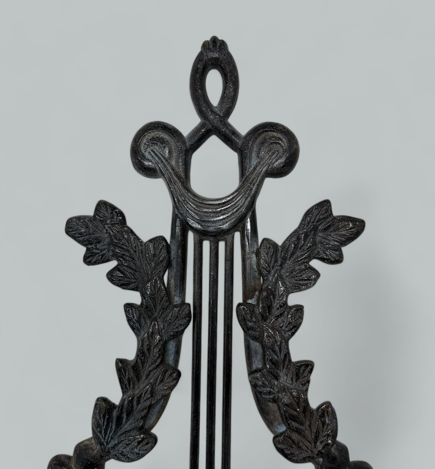 077 Sold Antique Set Six Patinated Bronze French Twin Light Wall Candle Sconces Appliques - Image 5