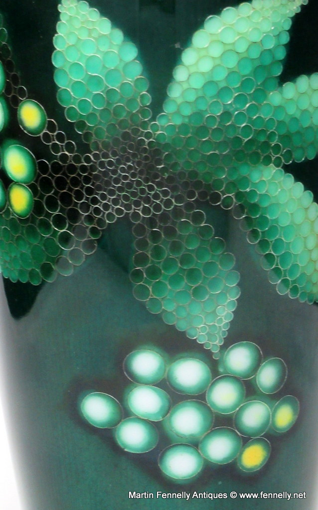 981 Sold Shōwa Period Cloisonné Enamel Beaker Vase by Ando - Nagoya Japan - Image 2