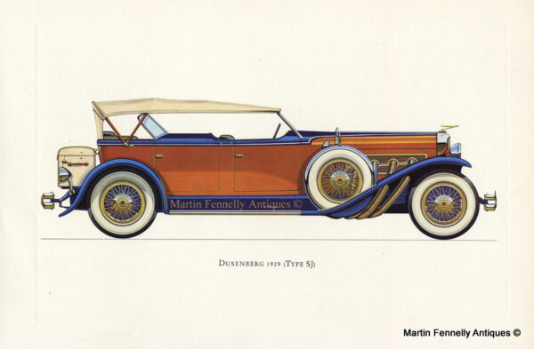 260 Set of Four Framed - Vintage American Cars from Veteran and Vintage 1964