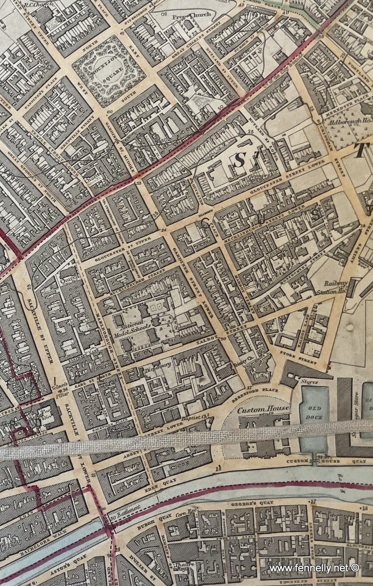 387 Sold Municipal Aera Map of Dublin - 1837 Ordnance Survey - Sir Thomas Larcom - Image 5