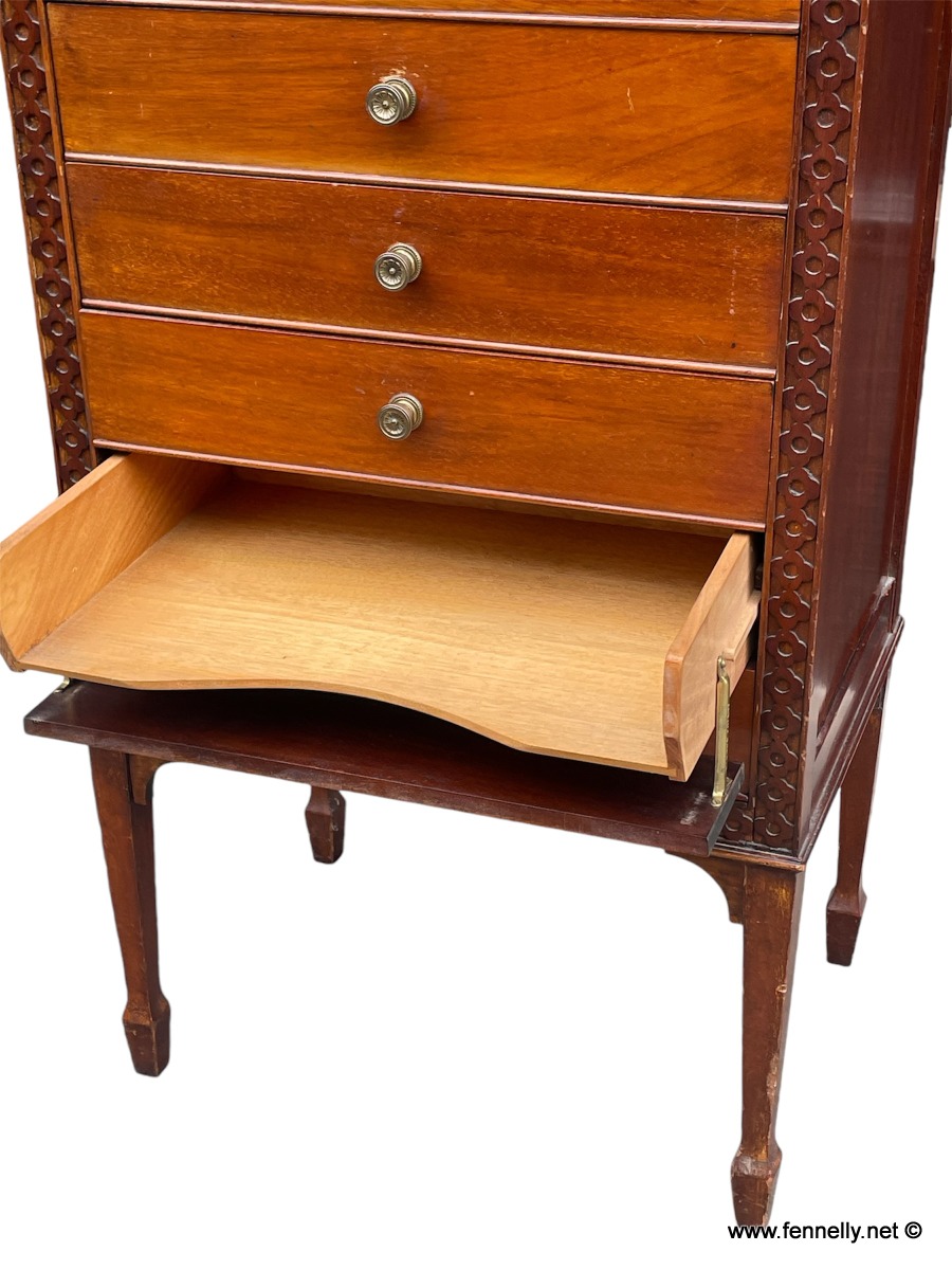 488 Rare Edwardian Mahogany Music Cabinet - Circa 1910 - Image 3