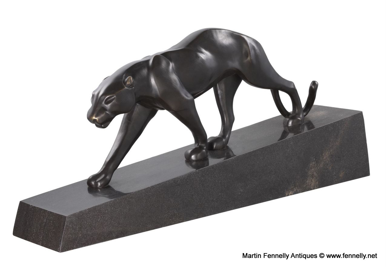 M125 Bronze Statue of Panther - Heavy - Art Deco - Prost - Image 2