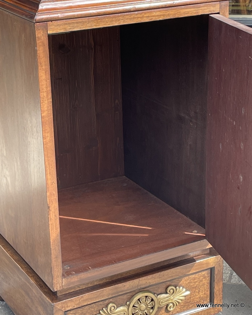 358 Pair of French Mahogany Victorian Side Cabinets Circa 1880 - Image 5