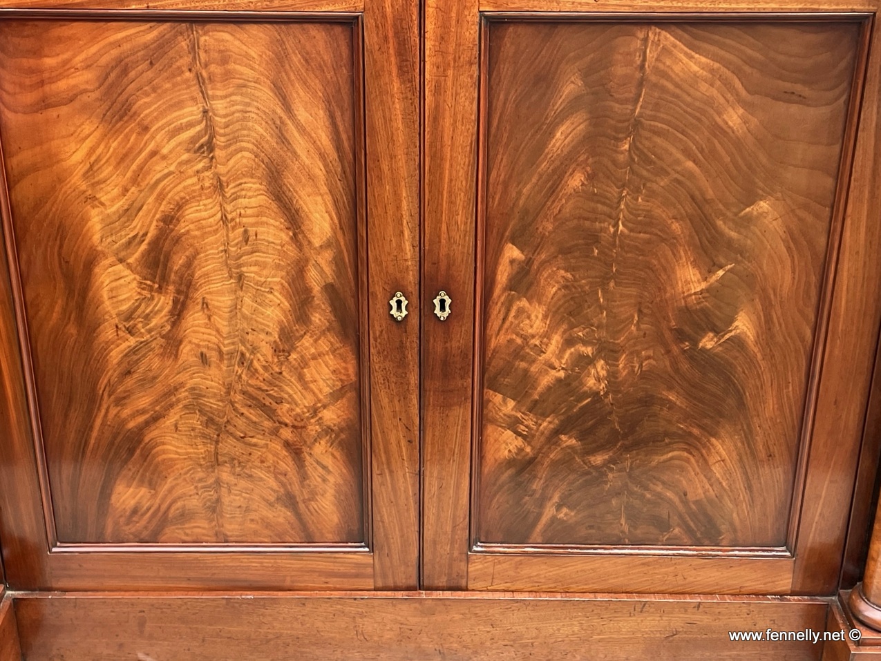 175 Sold Rare Irish Williams and Gibton - Twin Door Cabinet - Mahogany - Image 5