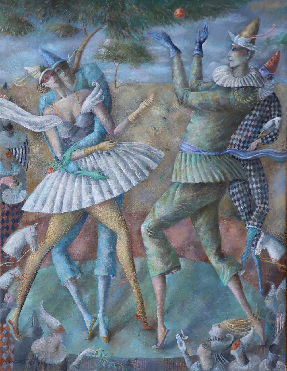 830 Sold Elizabeth Taggart - Oil on Canvas - In the Park