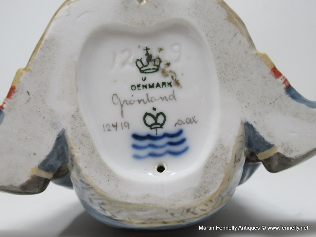 965 Royal Copenhagen Over - Glaze Figurine Inuit Boy Carl Martin Hansen - Image 5