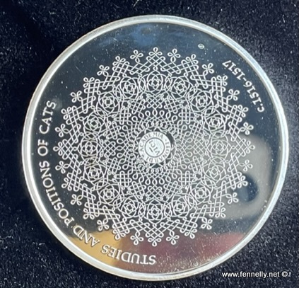 136 Sold 1975 John Pinches Genius of Leonardo da Vinci Silver Proof 50 Medal Set - Image 10