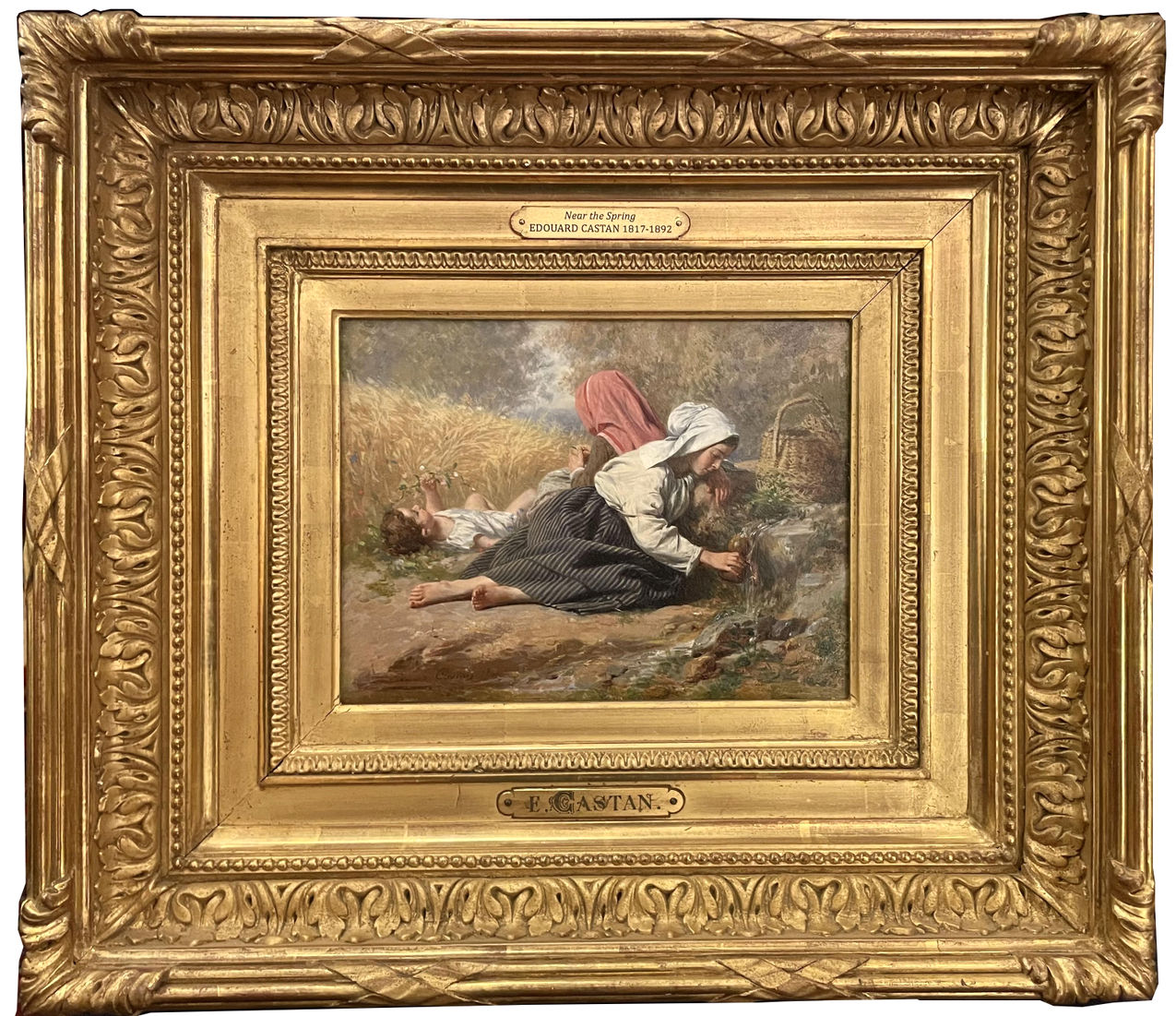 413 Sold Pierre Jean Edmond Castan (French, 1817-1892) Oil on Board