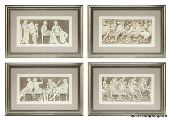 M068 Sold Set of Four Framed Athenian Engravings