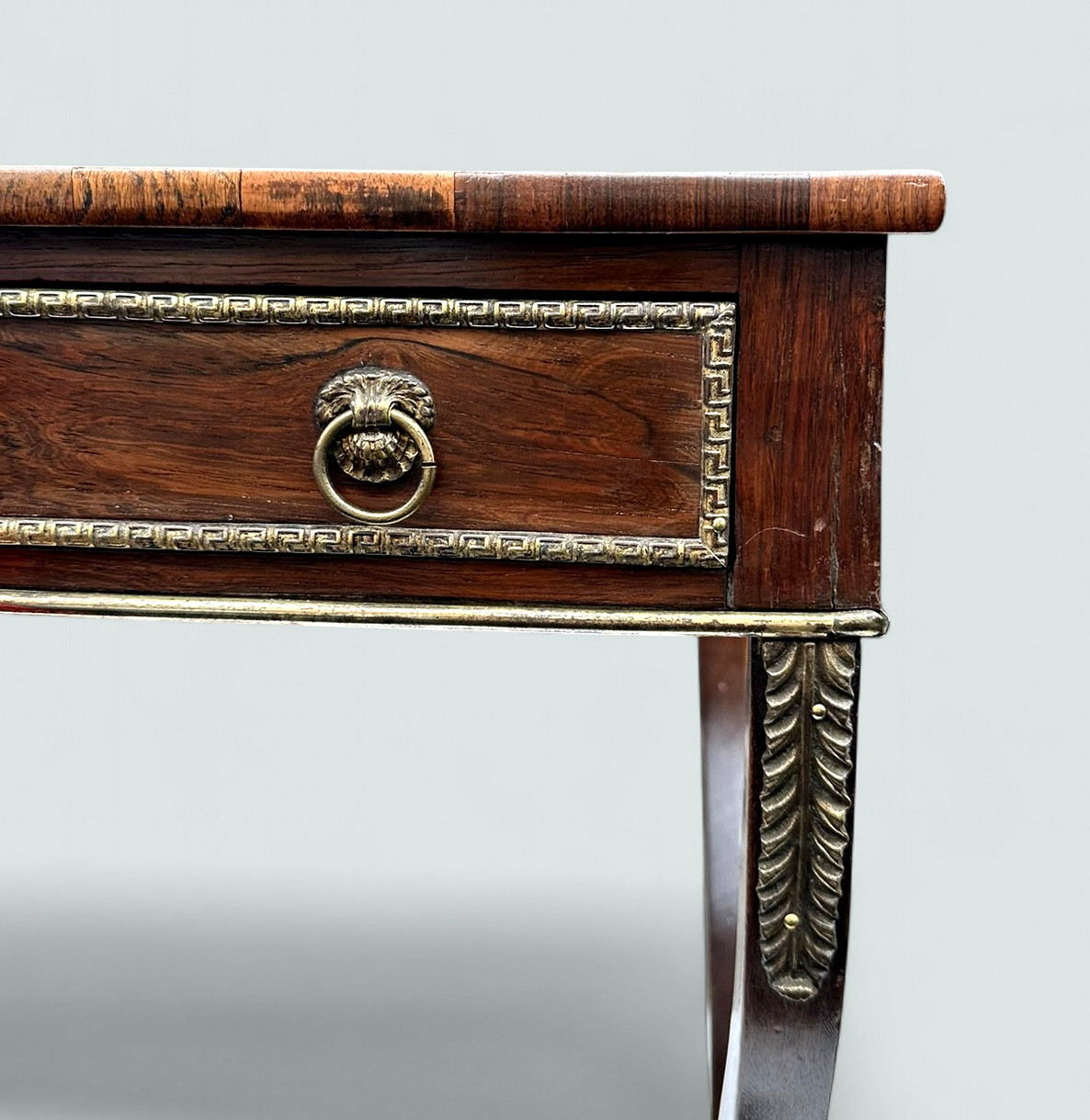 406 Antique English Regency Rosewood Occasional Side or Work Table Circa 1815 - Image 5