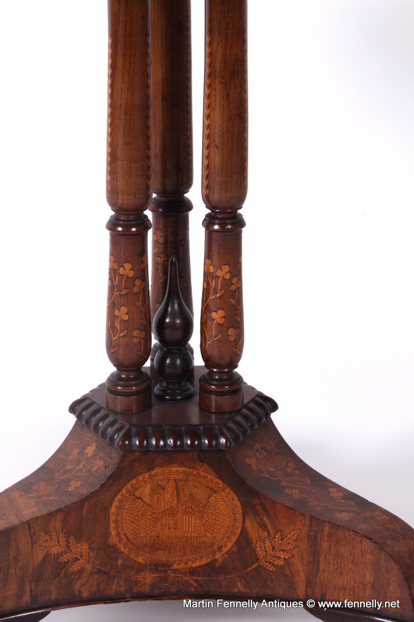 925 Sold Museum Quality Irish Killarney Antique Table Circa 1870 - Image 9