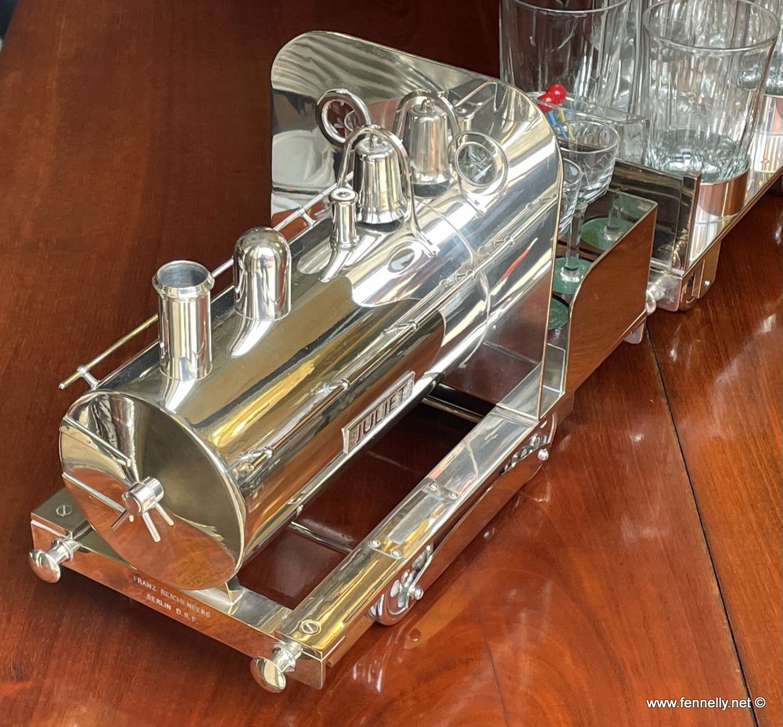 353 Franz Richenberg Berlin DRP - 1905 - Juliet - Cocktail Bar Silver Plated - Image 5