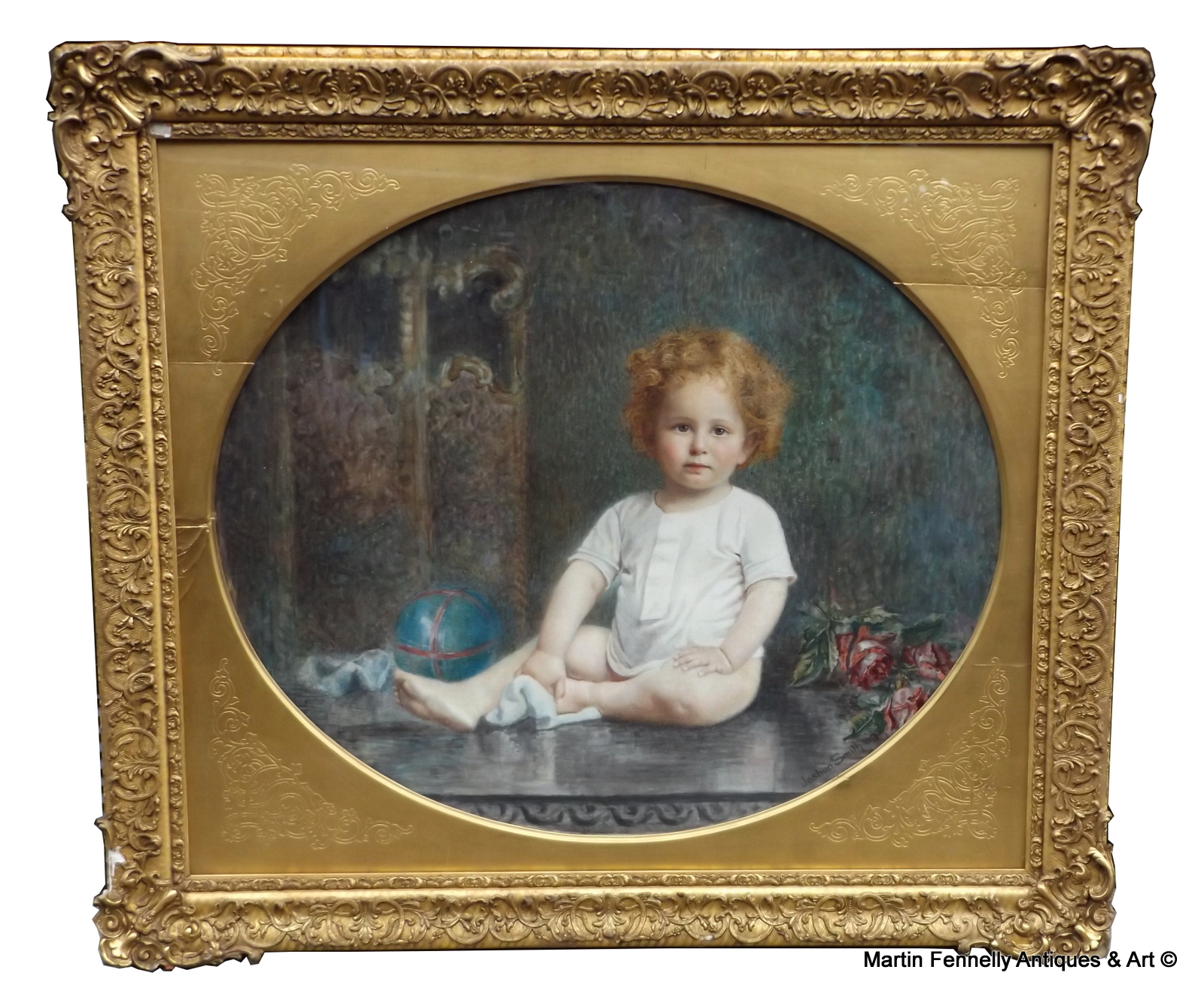 491 Sold Joshua Smith - Canadian - Young Boy Seated - Watercolour 1909 - Image 3