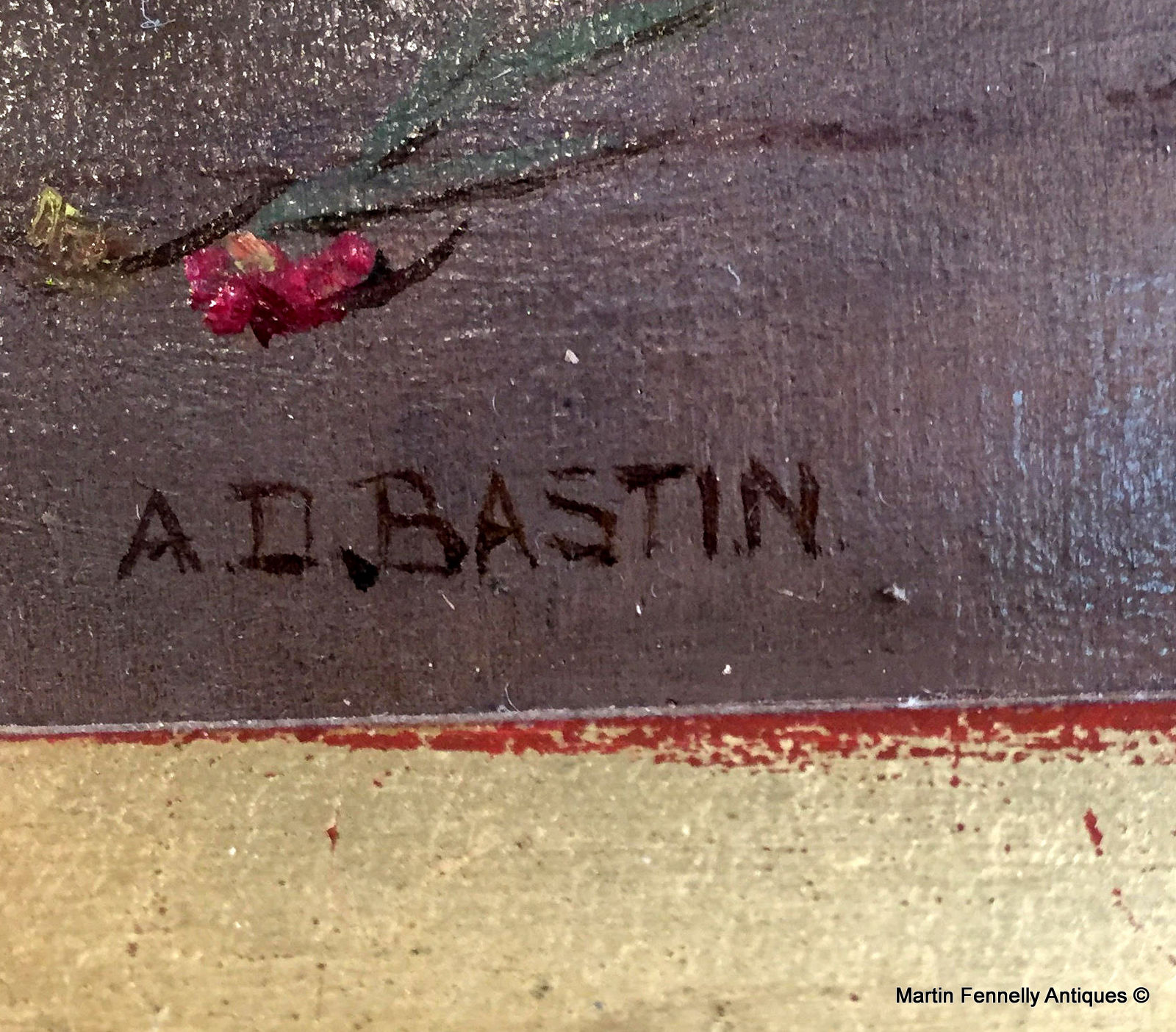 702 'A Mischievous Kitten' Oil on Board - Alfred Dickman Bastin 1849-1913 - Image 4