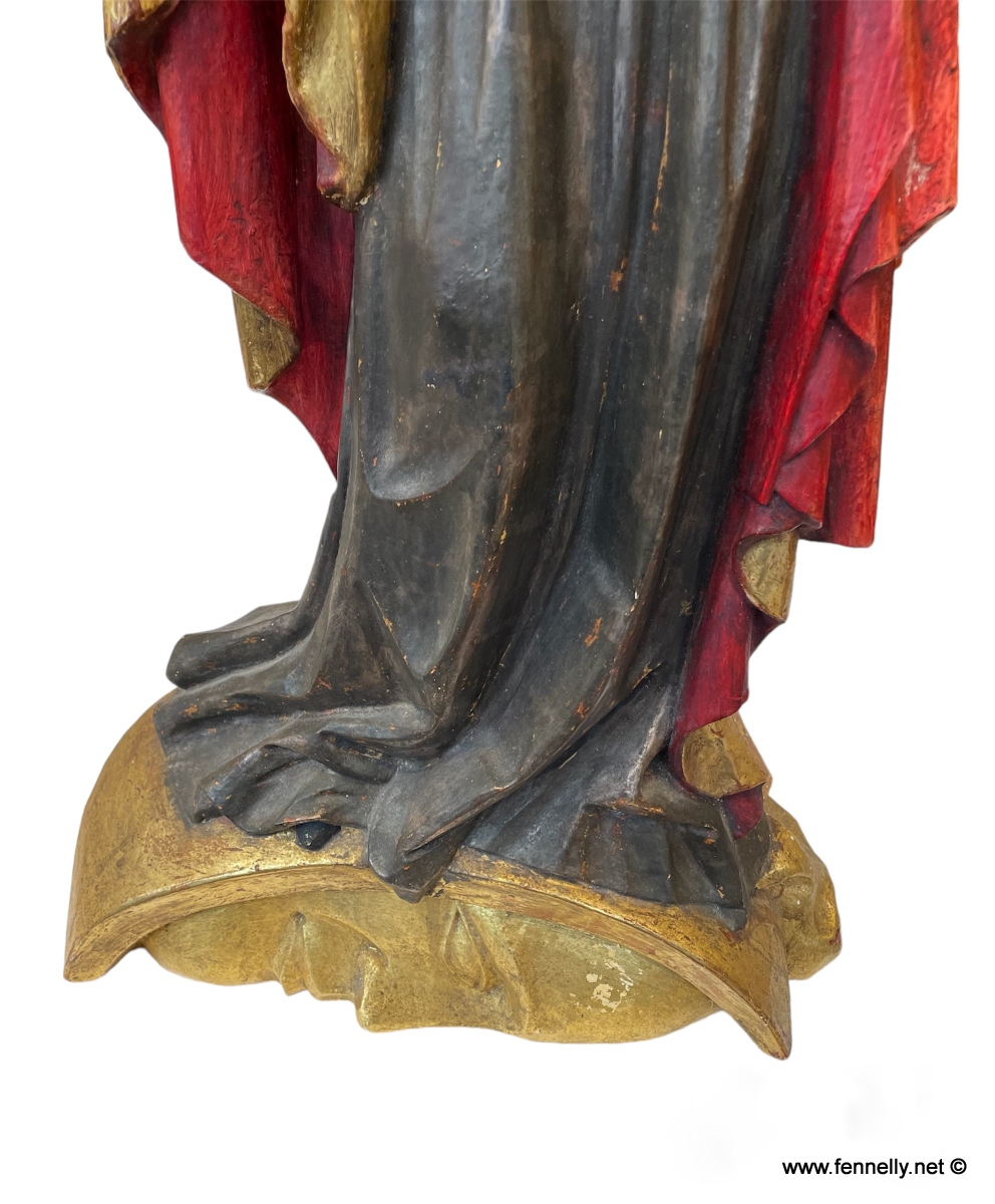 039 Sold Rare Italian Madonna and Child - Carved Wood - Salzburg Tradition - Image 4