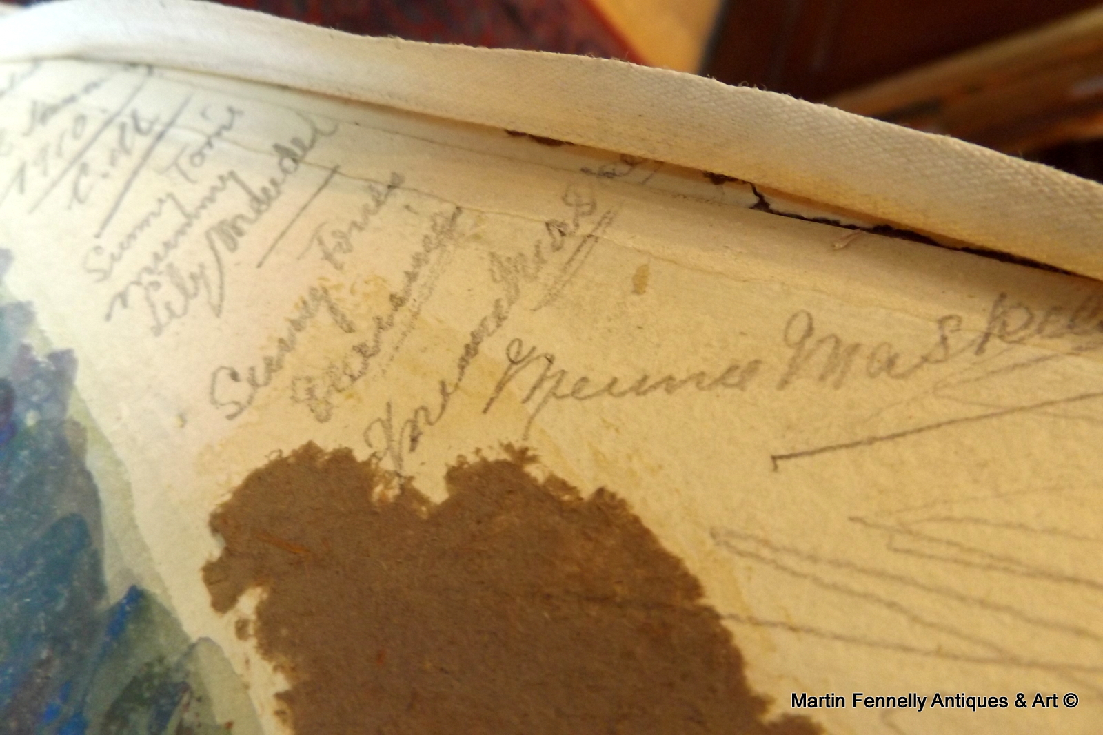 491 Sold Joshua Smith - Canadian - Young Boy Seated - Watercolour 1909 - Image 5