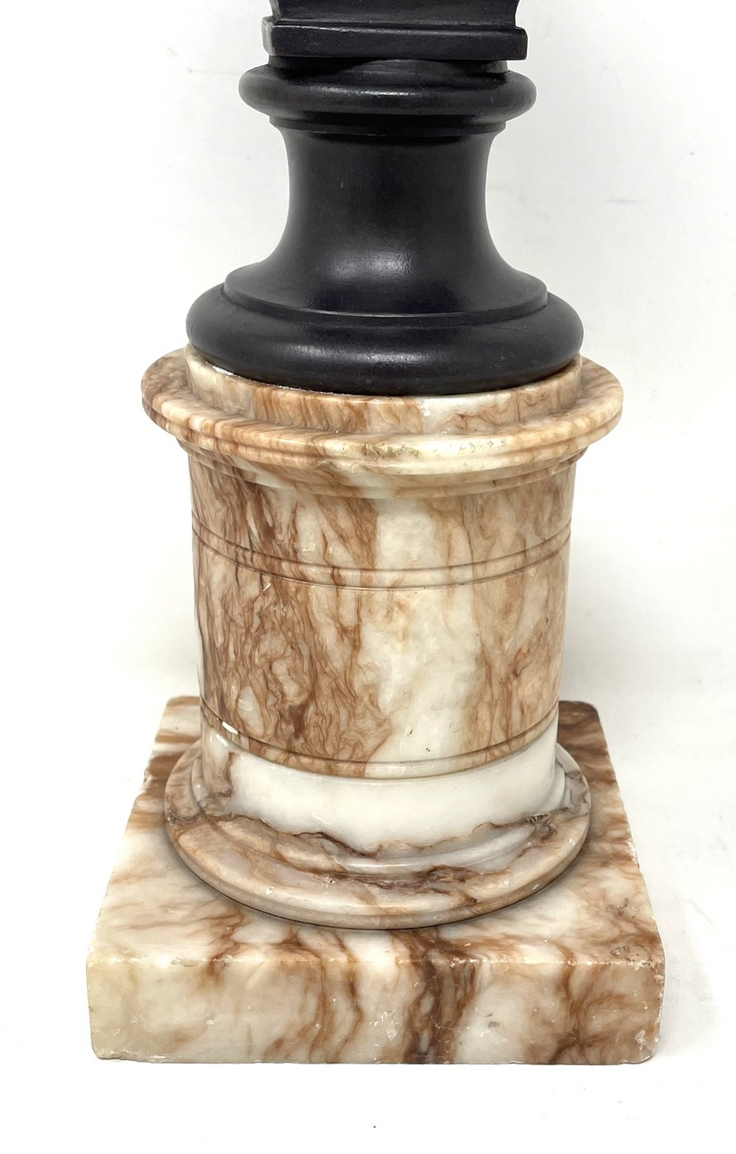 843 Sold Attrib. Benedetto Boschetti Fine Bronzed Male Bust Ajax Greek Mythological Hero - Image 4