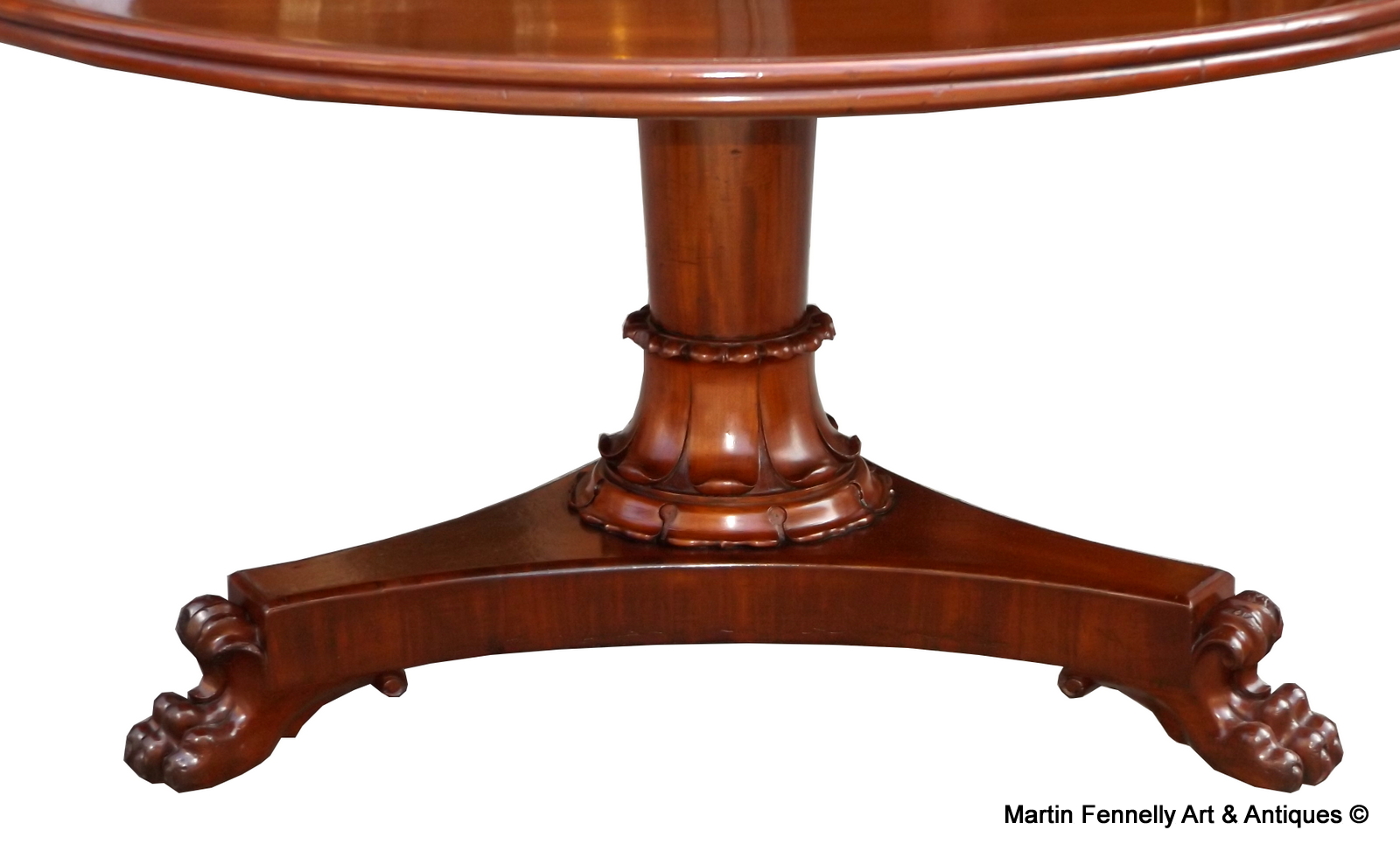 323 Sold Mahogany Circular Dining Table possibly Irish 19th Ct - Image 2