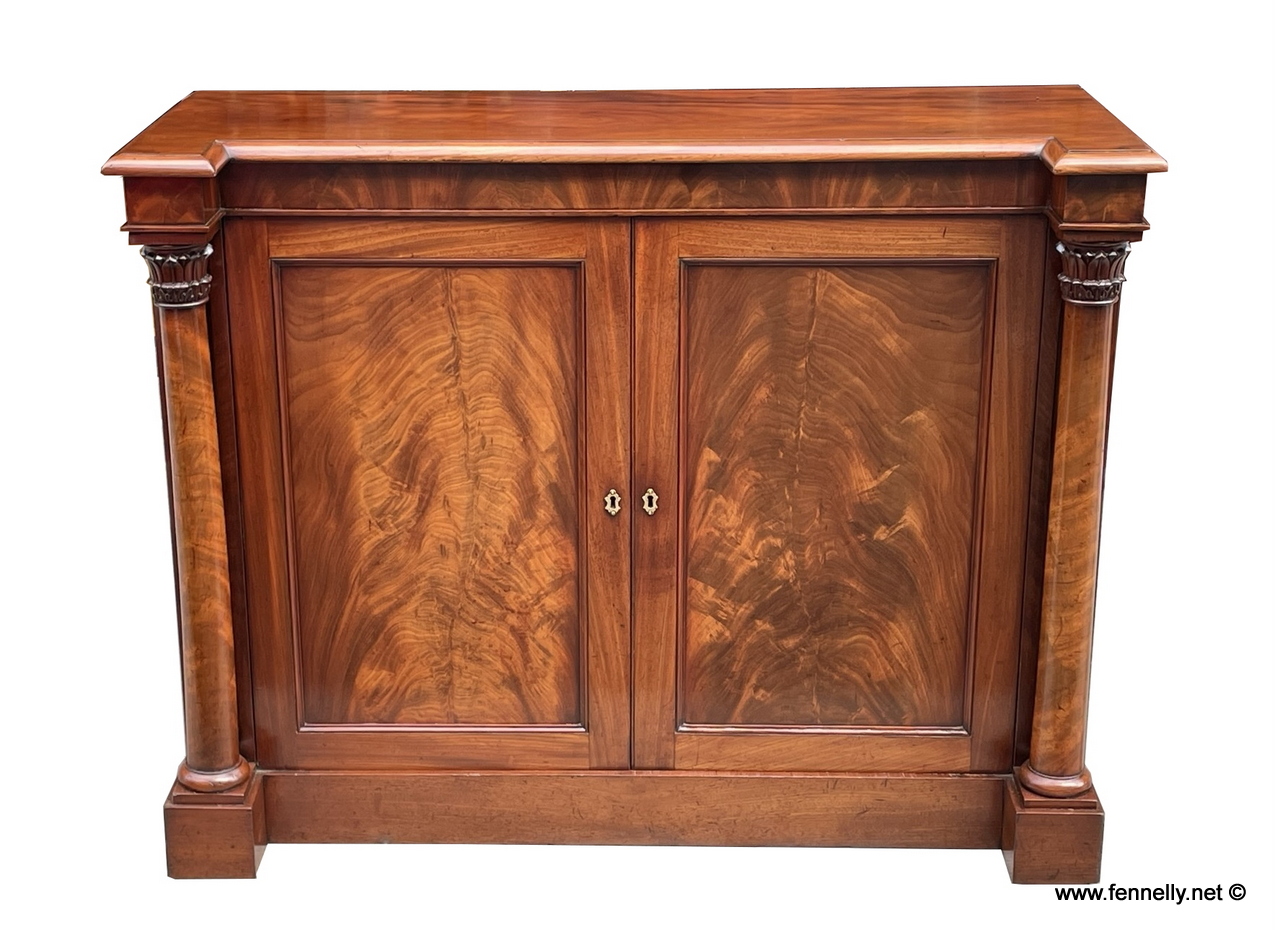 175 Sold Rare Irish Williams and Gibton - Twin Door Cabinet - Mahogany - Image 2