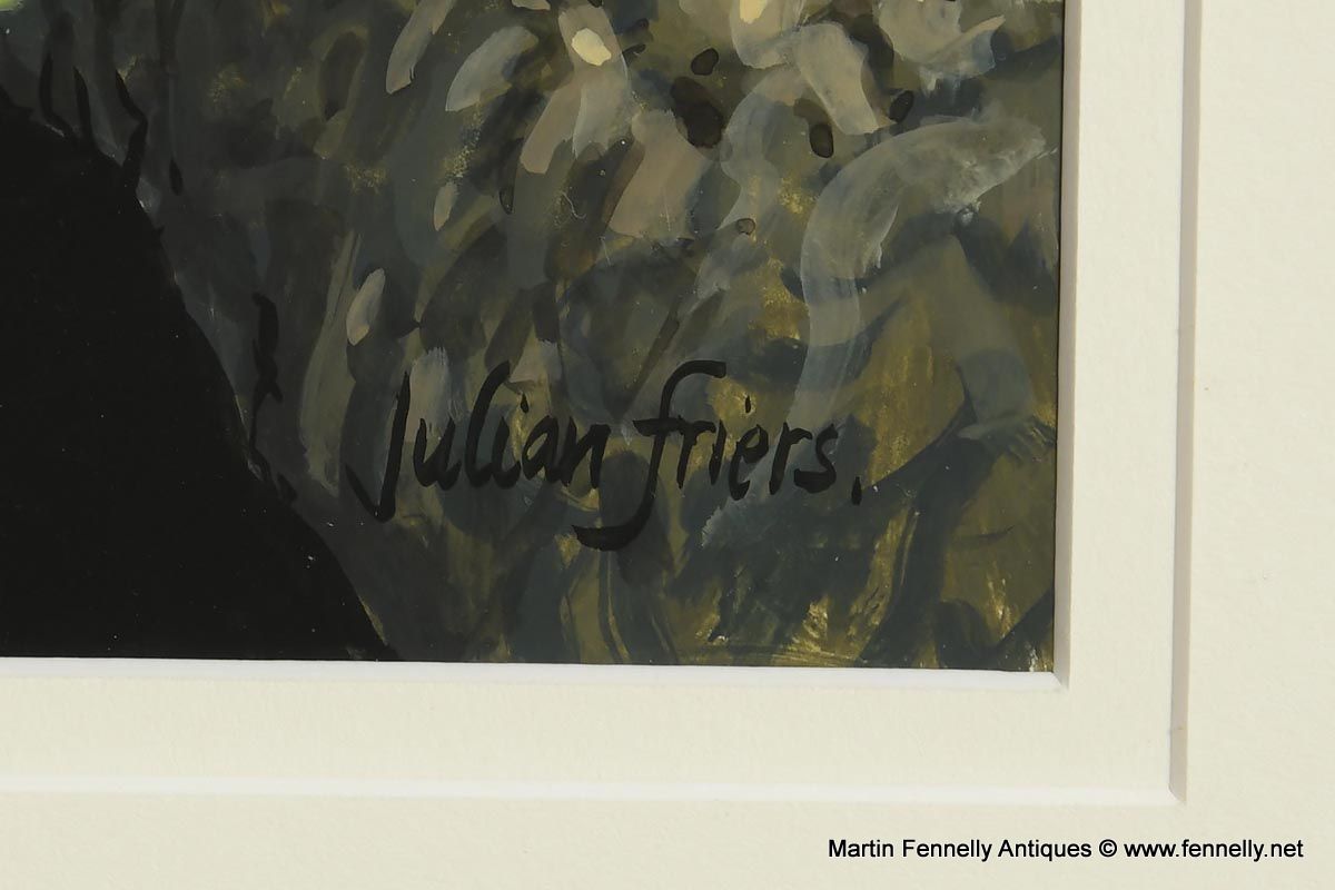 005 Julian Friers - Falcon - Oil on Board - Image 3