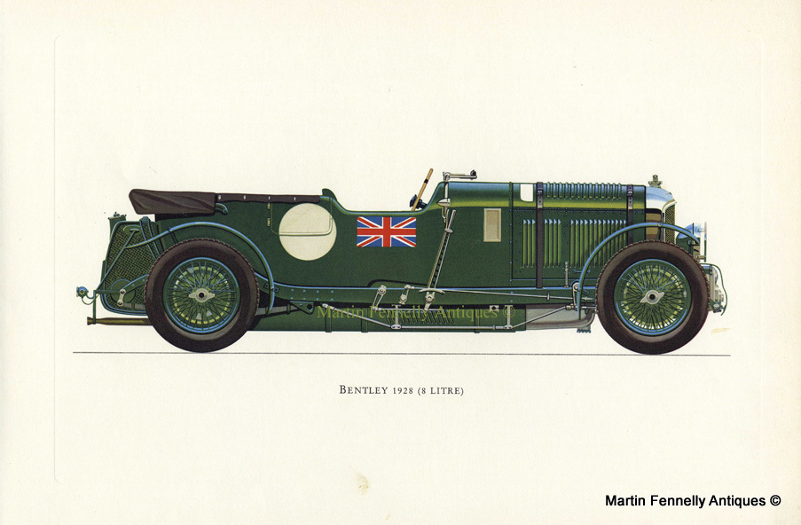 290 Set of Four Framed - Vintage English Cars from Veteran and Vintage 1964 - Image 2