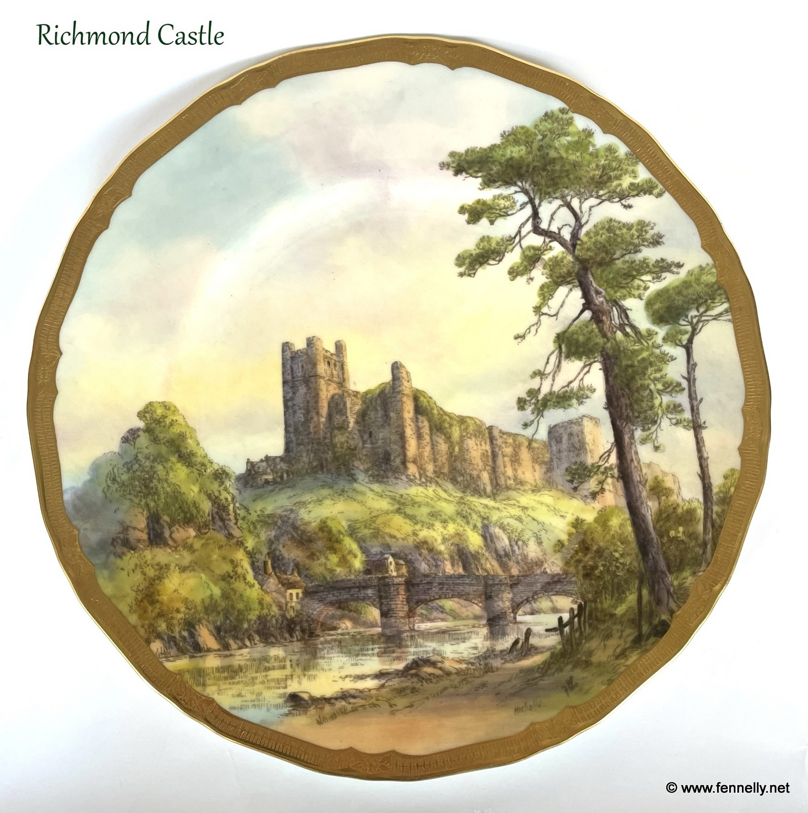 113 Set of 4 Royal Worcester Cabinet Plates - Circa 1920 - Hand Painted - Signed - Image 2