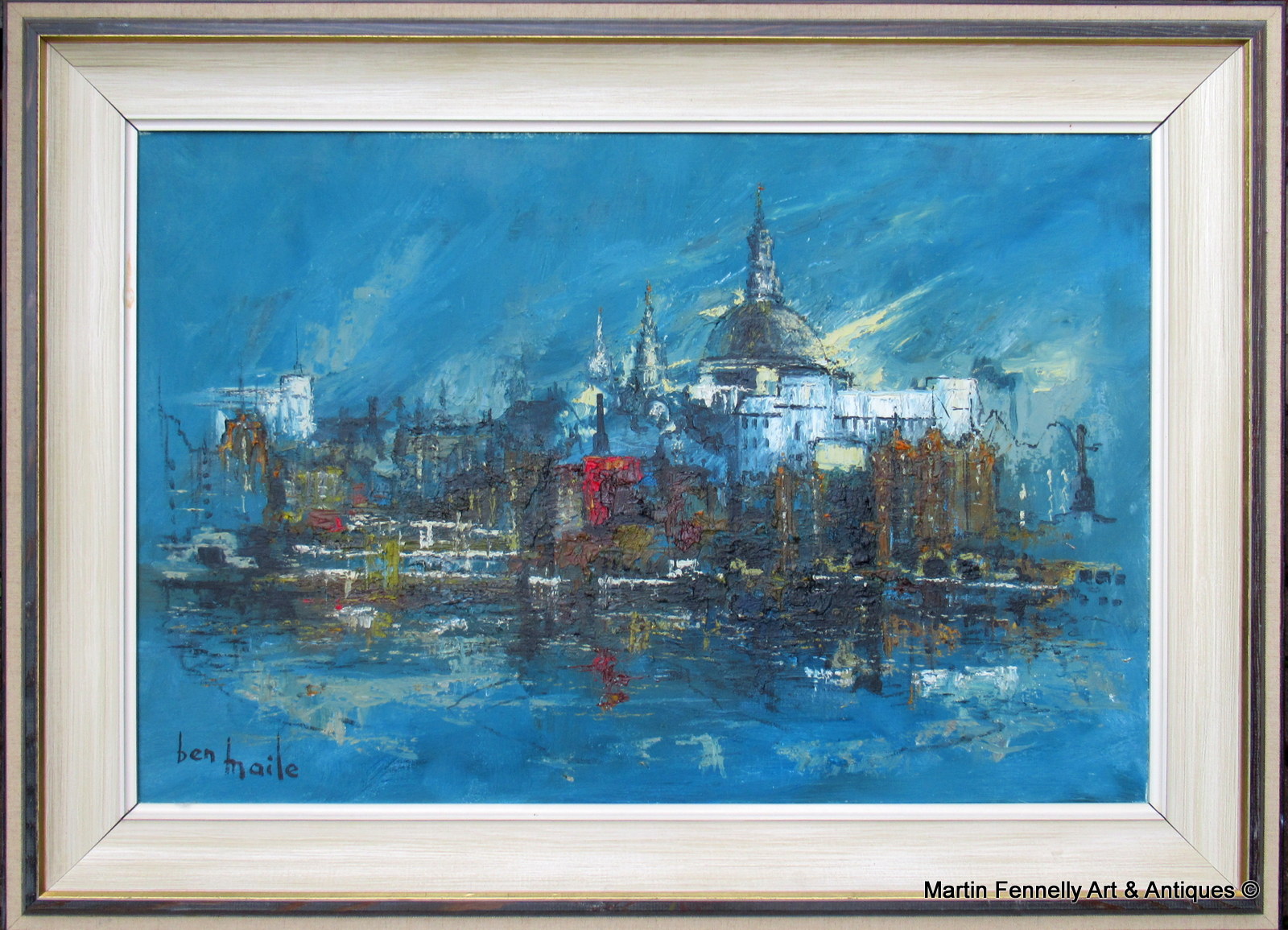 269 Sold St Paul's Cathedral London - Ben Maile 1922-2017 - Oil on Canvas - Image 2