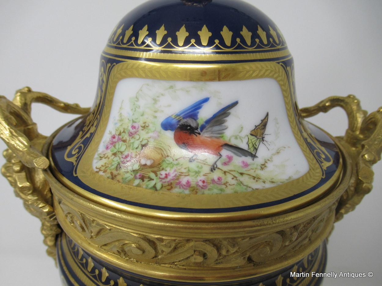 048 Sold French Sevres Porcelain Ormolu Mounted Urn Exceptional Quality 19thCt - Image 5